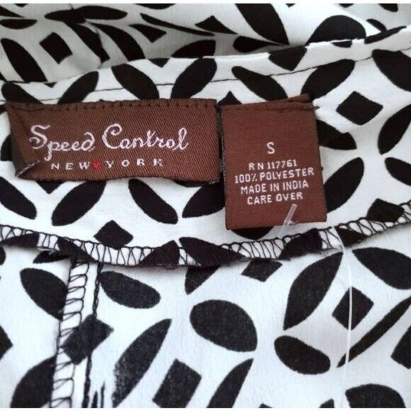 SPEED CONTROL NEW YORK BLACK & WHITE DRESS SZ.S EUC. - Picture 6 of 8
